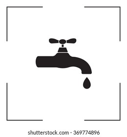 Water tap vector icon