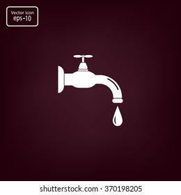 Water tap vector icon