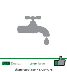 Water tap vector icon