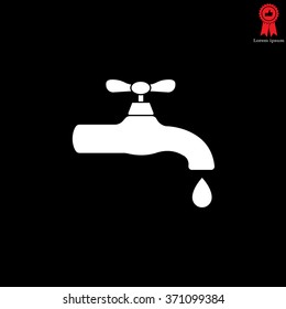 Water tap vector icon