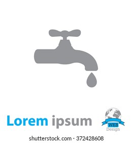 Water tap vector icon