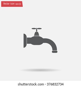 Water tap vector icon