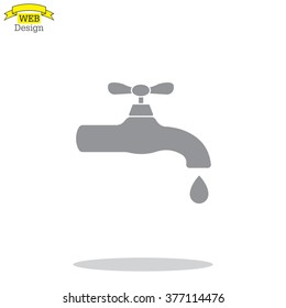 Water tap vector icon
