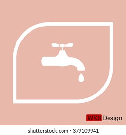 Water tap vector icon