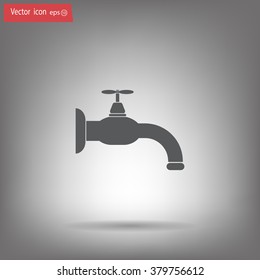 Water tap vector icon