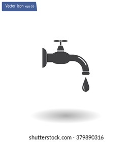 Water tap vector icon