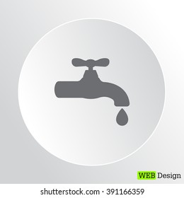 Water tap vector icon