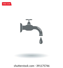 Water tap vector icon