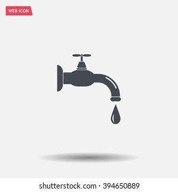 Water tap vector icon