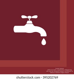 Water tap vector icon
