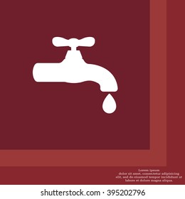 Water tap vector icon