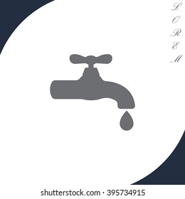 Water tap vector icon