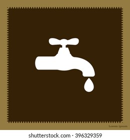 Water tap vector icon
