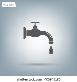 Water tap vector icon