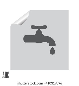 Water tap vector icon