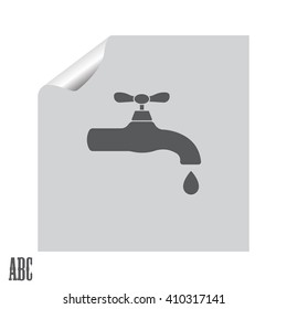 Water tap vector icon
