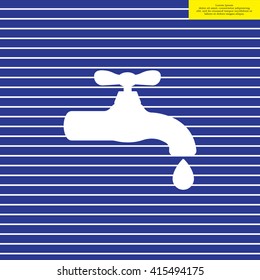 Water tap vector icon