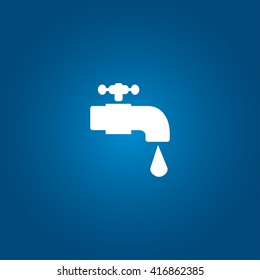 Water tap vector icon