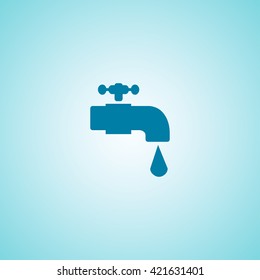 Water tap vector icon