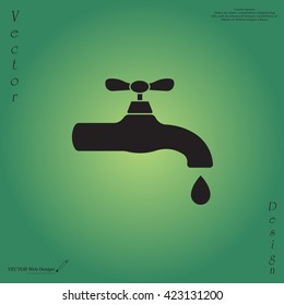 Water tap vector icon