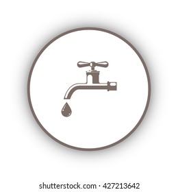 Water tap vector icon