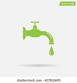 Water tap vector icon