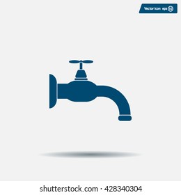 Water tap vector icon