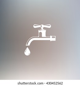 Water tap vector icon