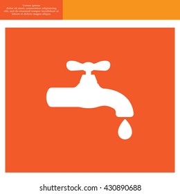 Water tap vector icon