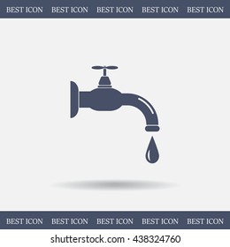 Water tap vector icon