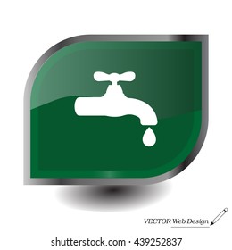 Water tap vector icon