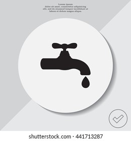 Water tap vector icon