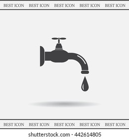 Water tap vector icon