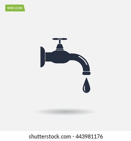 Water tap vector icon