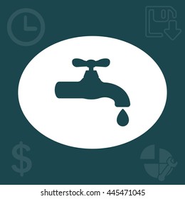 Water tap vector icon