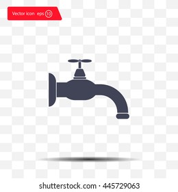Water tap vector icon