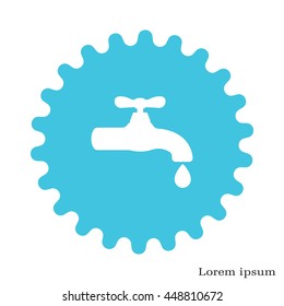 Water tap vector icon
