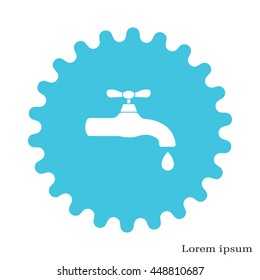 Water tap vector icon