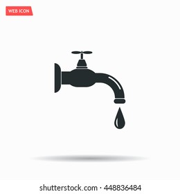 Water tap vector icon