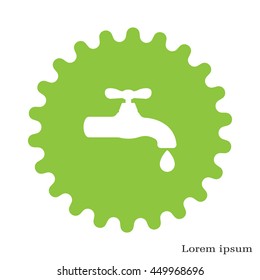 Water tap vector icon