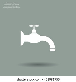 Water tap vector icon
