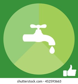 Water tap vector icon