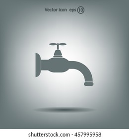 Water tap vector icon