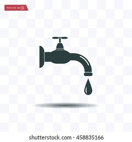 Water tap vector icon
