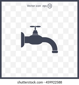Water tap vector icon