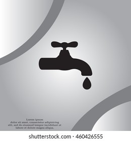 Water tap vector icon