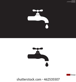 Water tap vector icon
