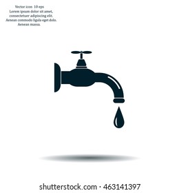 Water tap vector icon