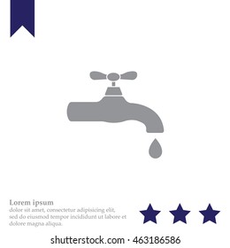 Water tap vector icon