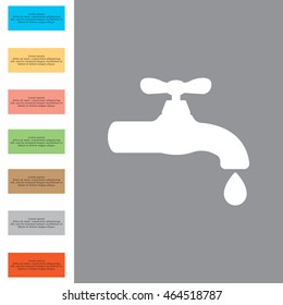 Water tap vector icon